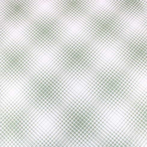 3 Metres Quality Light Weight Soft Satin Effect Chequered Jersey - 55" Wide - Green