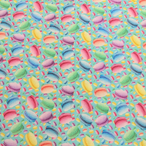 Sold Per Metre Digital Print 100% Cotton- Macaroon Madness- 44" Wide