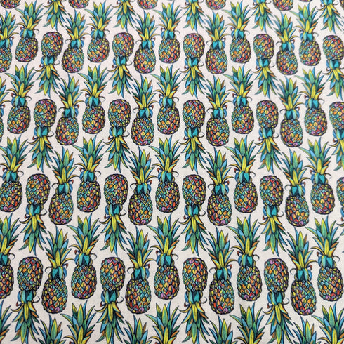 Sold Per Metre Digital Print 100% Cotton- Pineapples