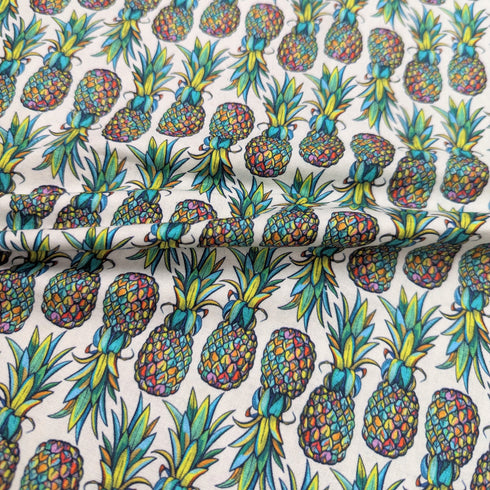 Sold Per Metre Digital Print 100% Cotton- Pineapples