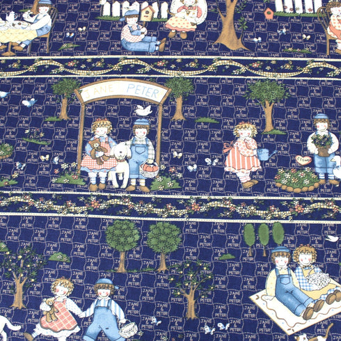 3 Metres, Cotton Canvas, 'Picnic' - 55" Wide